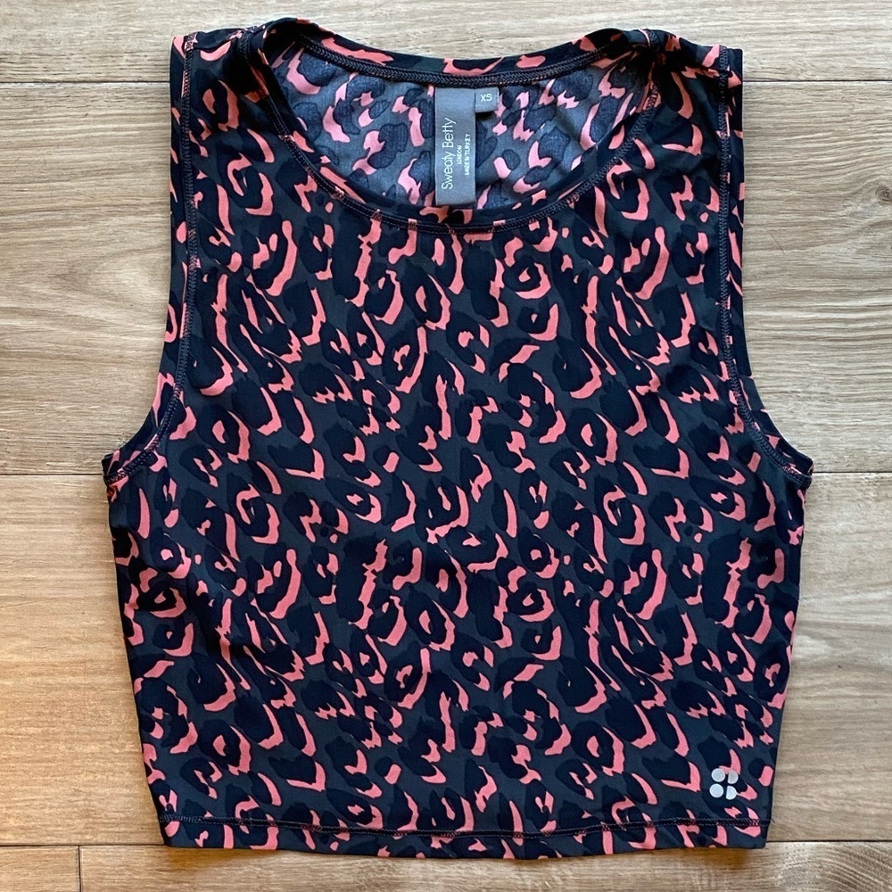 Sweaty Betty Pink Leopard Print Tank